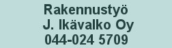 Rakennustyö J. Ikävalko Oy logo
